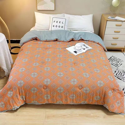 Refreshing Antibacterial Summer Quilt - Bi'an Orange