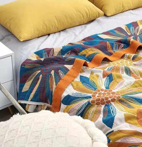 Post-Impressionism Style Range Blanket - Colorful