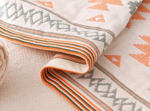 Japanese Style In Fish Patterns Bath Towel