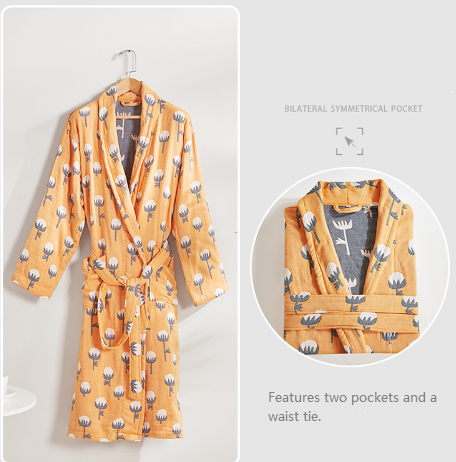 Luxury Bathrobe - Cotton Print Range