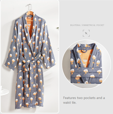 Luxury Bathrobe - Cotton Print Range