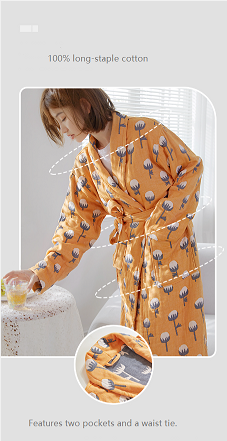 Luxury Bathrobe - Cotton Print Range