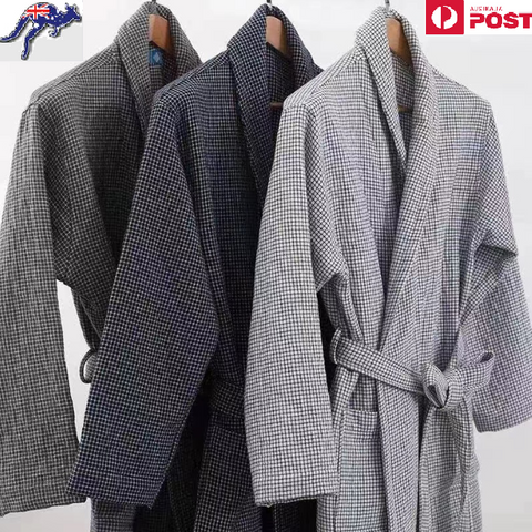 Luxury Bathrobe - Elegant Classic style Checks Range